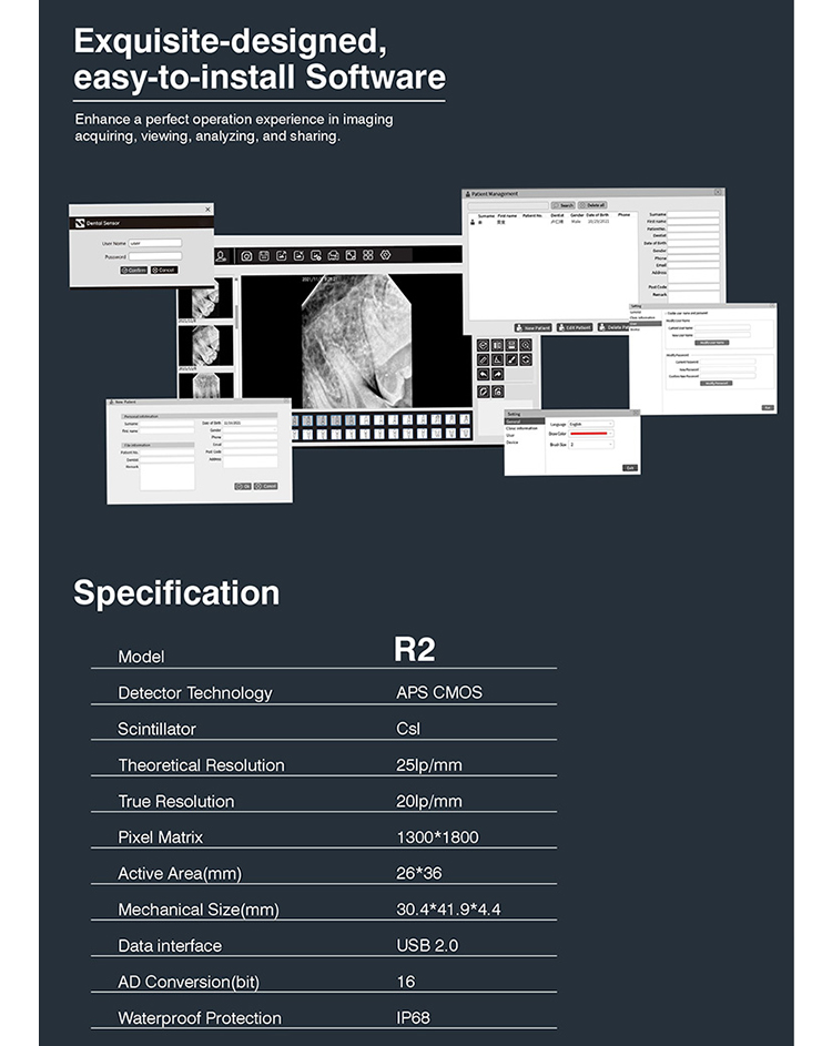 XR482 Intraoral Sensor